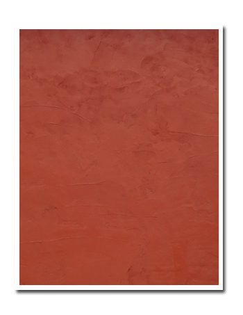 enduit de façade taloché ocre rouge